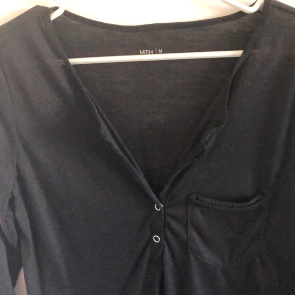 14th and union Black long sleeve shirt - Picture 3 of 4